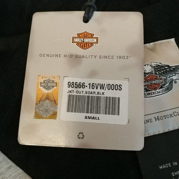 Women's Small S Harley-Davidson Soar Sueded Polyester Jacket 98566-16VW NWT - Picture 8 of 8